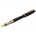 Ручка подарочная перьевая GALANT LUDUS, корпус черный, детали золотистые, 0,8мм, 143529