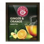 Чай TEEKANNE (Тиканне) "Ginger&Orange", зеленый, имбирь/апельсин, 300 пакетиков, Германия, ш/к 29354