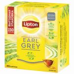 Чай LIPTON "Earl Grey", черный, 150 пакетиков с ярлычками по 2г, ш/к 12648
