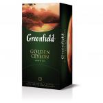 Чай GREENFIELD "Golden Ceylon", черный, 25 пакетиков в конвертах по 2г