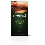 Чай GREENFIELD "Golden Ceylon", черный, 25 пакетиков в конвертах по 2г