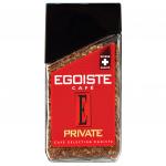 Кофе растворимый EGOISTE "Private", сублимированный, 100г, 100% арабика, стеклянная банка, ш/к 10509