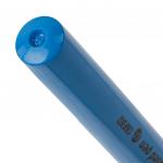 Ручка шариковая масляная с грипом BRAUBERG Roll, СИНЯЯ, корпус синий, 0,7мм, линия 0,35мм, 143005