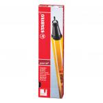Ручка капиллярная (линер) STABILO Point 88, ТЕМНО-КРАСНАЯ, корпус оранжевый, линия 0,4мм, 88/50