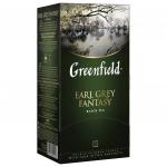 Чай GREENFIELD "Earl Grey", черный с бергамотом, 25 пакетиков в конвертах по 2г
