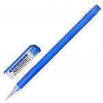Ручка гелевая BRAUBERG Option, СИНЯЯ, корпус тонированный синий, узел 0,6мм, линия 0,3мм, 143013