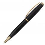 Ручка подарочная шариковая GALANT ABRIS, корпус черный, золотистые детали, 0,7мм, синяя, 143500