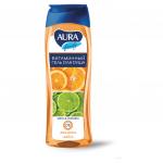 Гель для душа 260мл, AURA, витамин очищает и увлажняет кожу, "Экстракт апельсина и лайма", ш/к 11610