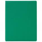 Тетрадь на кольцах А5 (180х220мм), 80л, обложка ПВХ, клетка, BRAUBERG, зеленый, 403910