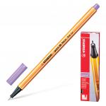 Ручка капиллярная (линер) STABILO Point 88, СВЕТЛО-СИРЕНЕВАЯ, корпус оранжевый, линия 0,4мм, 88/59