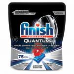 Таблетки для мытья посуды в посудомоечных машинах 75шт FINISH Quantum Ultimate, дой-пак, ш/к 93404