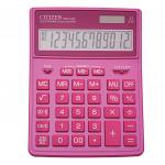 Калькулятор настольный CITIZEN SDC-444PKE (204х155мм), 12 разрядов, двойное питание, РОЗОВЫЙ