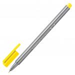 Ручка капиллярная (линер) STAEDTLER TRIPLUS FINELINER, ЖЕЛТАЯ, трехгранная, линия 0,3мм, 334-1