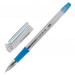 Ручка шариковая масляная с грипом BRAUBERG "i-Rite GT SKY", СИНЯЯ, голубые детали, узел 0,4мм,143299