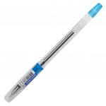 Ручка шариковая масляная с грипом BRAUBERG "i-Rite GT SKY", СИНЯЯ, голубые детали, узел 0,4мм,143299