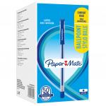 Ручка шариковая с грипом PAPER MATE Brite, СИНЯЯ, игольчатый узел 1мм, линия 0,7мм, 2084374