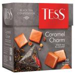 Чай TESS (Тесс) "Caramel Charm", черный с карамелью, 20 пирамидок по 1,8г, ш/к 08832