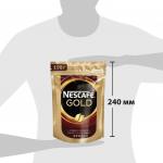 Кофе молотый в растворимом NESCAFE (Нескафе) "Gold",сублимированный, 190г, мягкая упаковка, ш/к27231