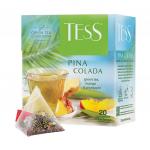 Чай TESS (Тесс) "Pina Colada", зеленый с ароматом тропических фруктов, 20 пирамидок по 1,8г,ш/к07873