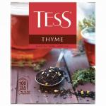 Чай TESS (Тесс) "Thyme", черный, чабрец и цедра лимона, 100 пакетиков в конвертах по 2г, ш/к12648