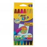 Восковые мелки утолщенные BIC "Kids Wax Crayons", 12 цв, на масляной основе, шестигранные, 926446