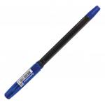 Ручка шариковая масляная с грипом BRAUBERG "i-Rite GT PRO", СИНЯЯ, корпус тонир.черный, 0,4мм,143303