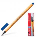 Ручка капиллярная (линер) STABILO Point, СИНЯЯ, корпус оранжевый, линия 0,4мм, 88/41