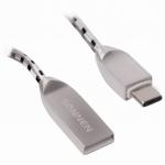 Кабель USB 2.0-Type-C, 1м, SONNEN Premium, медь, передача данных и быстрая зарядка, 513127