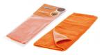 Салфетка Микрофибра + коралловая ткань, оранжевая, 35*40 см AB-A-04