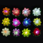 INBLOOM Лилия декоративная с подсветкой для пруда, полиэстер, 10см, LR41х3, 12 цветов