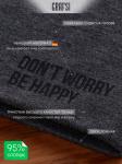 025-FBG Шапка "DON’T WORRY BE HAPPY". Антрацитовая.