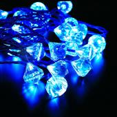 Гирлянда-нить ULD-S0280-020/DTA DIAMONDS "Бриллианты" 20LED синий 2,8м, 8реж. прозр. IP20 2W Uniel