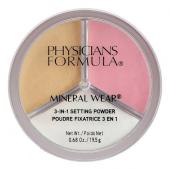 PHYSICIANS FORMULA Пудра рассыпчатая 3 в 1 Mineral Wear 3-in-1 Setting Powder, 19.5 г