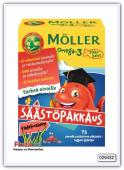 Жевательные таблетки Moller "Omega-3" (малина) 72 шт