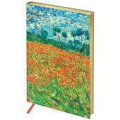 Ежедневник недатированный A5, 136л, кожзам, Greenwich Line Vision.Van Gogh.Poppy field, тон.бл, золот.срез, ENA5-30154