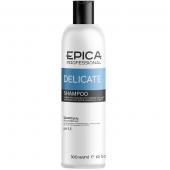 EPICA Delicate Бессульфатный шампунь 300 мл для деликатного очищения с гиалуроновой кислотой