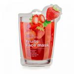 Fabrik cosmetology. Маска для лица тканевая Fruits с экстрактом клубники, 30г 9921