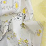 Постельное белье из бязи в детскую кроватку 8069/1 Кролик желтый