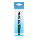Пилка для ногтей металлическая на блистере "Ультрамарин - Цветы", цвет ручки микс, цвет пилки микс,15,5см