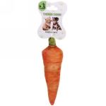 Игрушка для собаки Морковь 16 см мягкая, с пищалкой