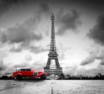 Фотопанно полосы "Красный авто", 300*270 см                             (d-102503)