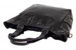 Женская сумка-трапеция из искусственной кожи, цвет чёрный