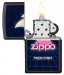 Зажигалка Zippo Classic с покрытием Black Matte, латунь/сталь, чёрная, матовая