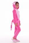 Пижама подростковая Кигуруми Енот 12-047а (розовый)