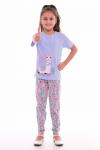 Пижама детская 7-189б (голубой+розовый),