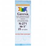Иглы для шитья ручные Gamma N-271, 12 см, 25 шт. в конверте, 3140572052