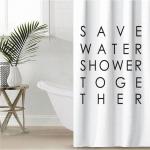 Штора для ванной Этель "Save water" 145 х 180 см, полиэстер