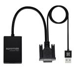 Адаптер VGA (m) to HDMI (f) Promate proLink-V2H (black)