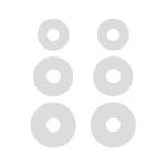 Комплект амбушюр Krutoff для наушников (3 пары, размер S, M, L) белые