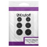 Комплект амбушюр Krutoff для наушников (3 пары, размер S, M, L) черные